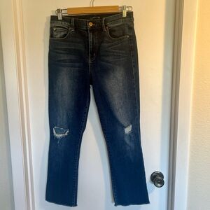 Level 99 Women's Dark Blue‎ Cropped Denim, 29
